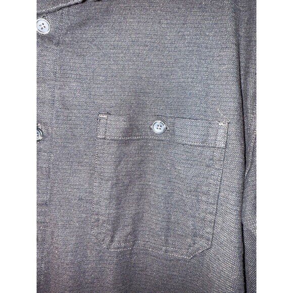 32 Degrees Heat Long Sleeve Button Up Shirt, Black, Size Large, RN165550 - Picture 3 of 8